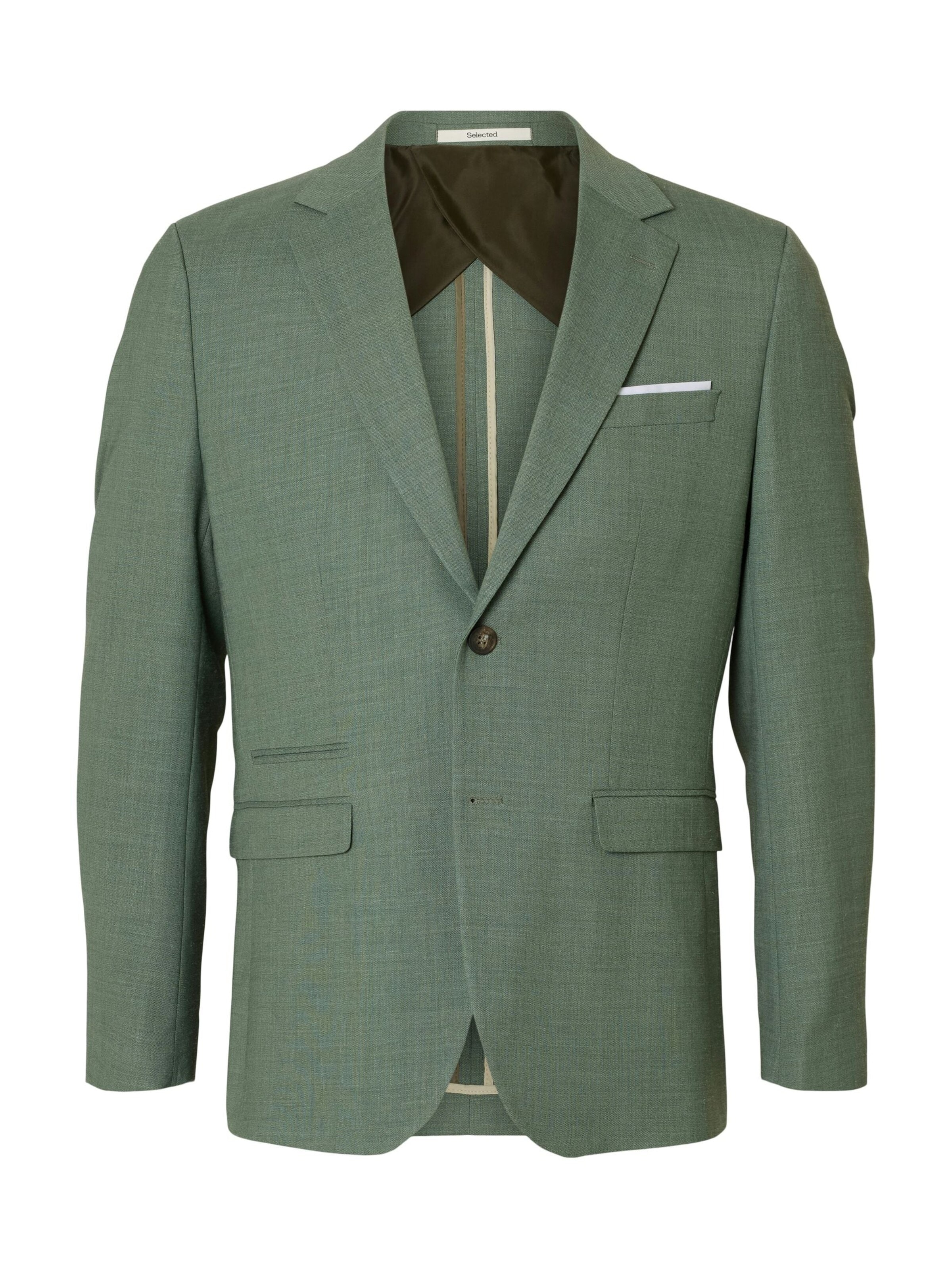 SELECTED Slim fit Pintsak '16087870' w kolorze zielony: przód