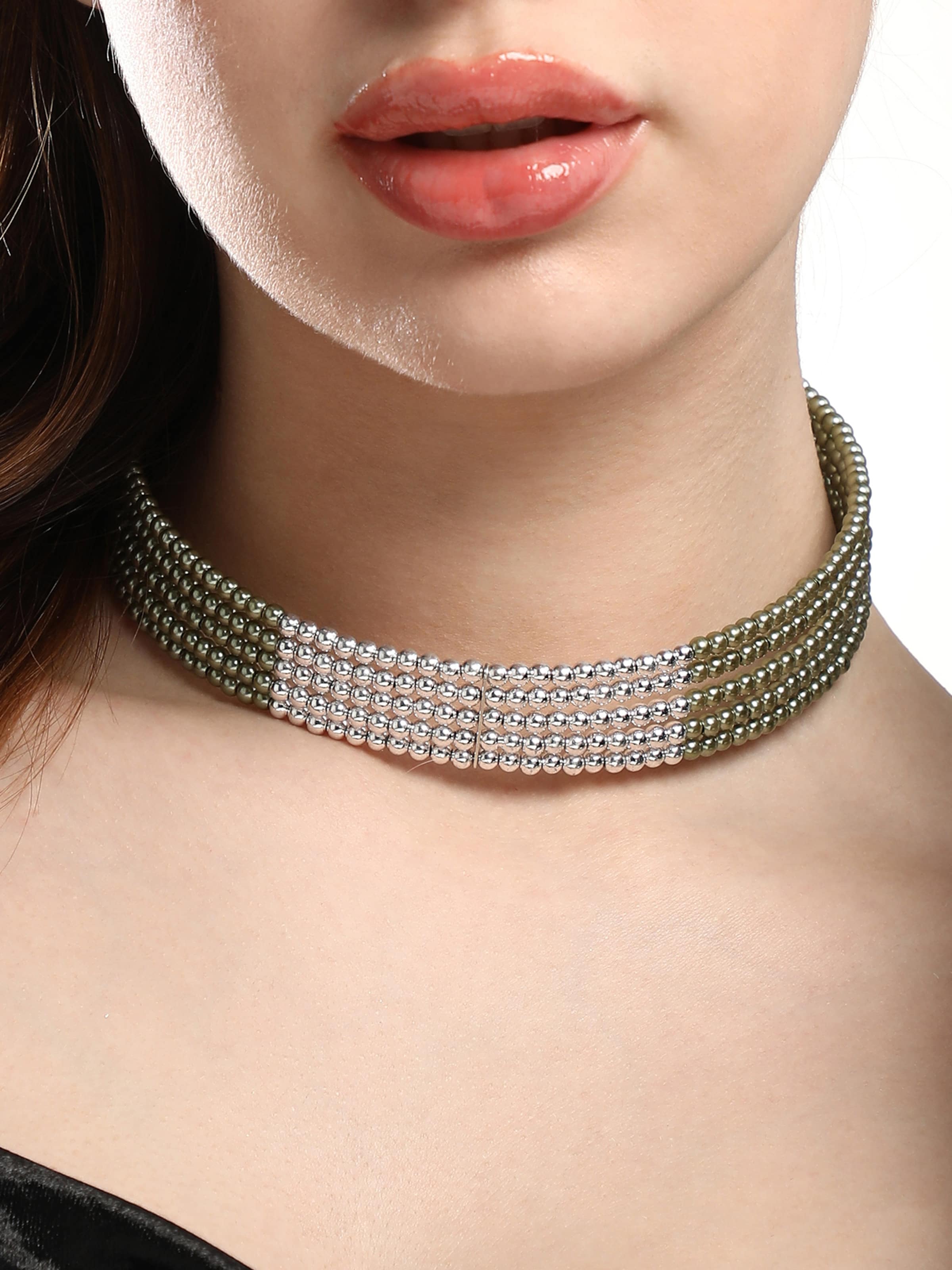 SOHI Verižica 'Jada' | zelena barva: sprednja stran