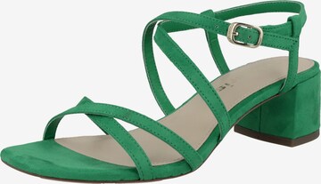 TAMARIS - Sandalias con hebilla en verde: frente