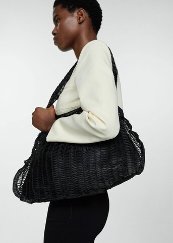 MANGO Shopper in Black