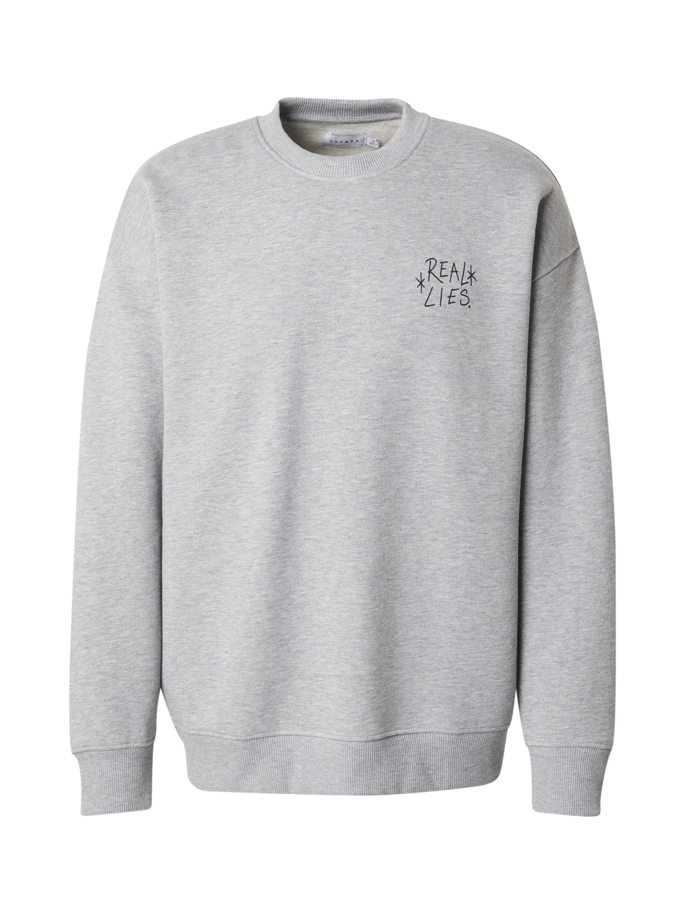 TOPMAN - Sweatshirt em cinzento: frente