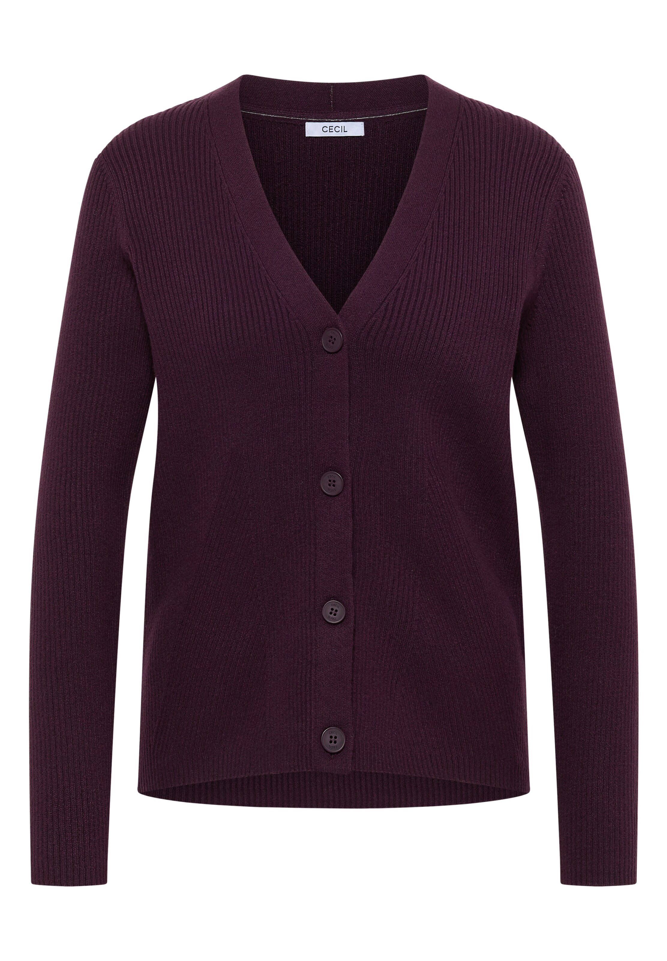 CECIL Knit Cardigan in Purple: front