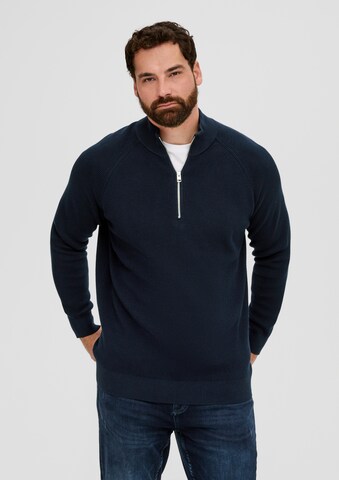 s.Oliver Men Big Sizes Pullover in Blau: Vorderseite
