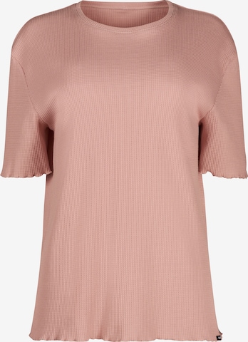 Skiny T-shirt i rosa: framsida