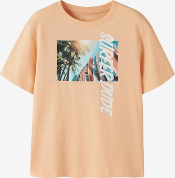 NAME IT - Camisola 'NKMVOTO' em laranja: frente