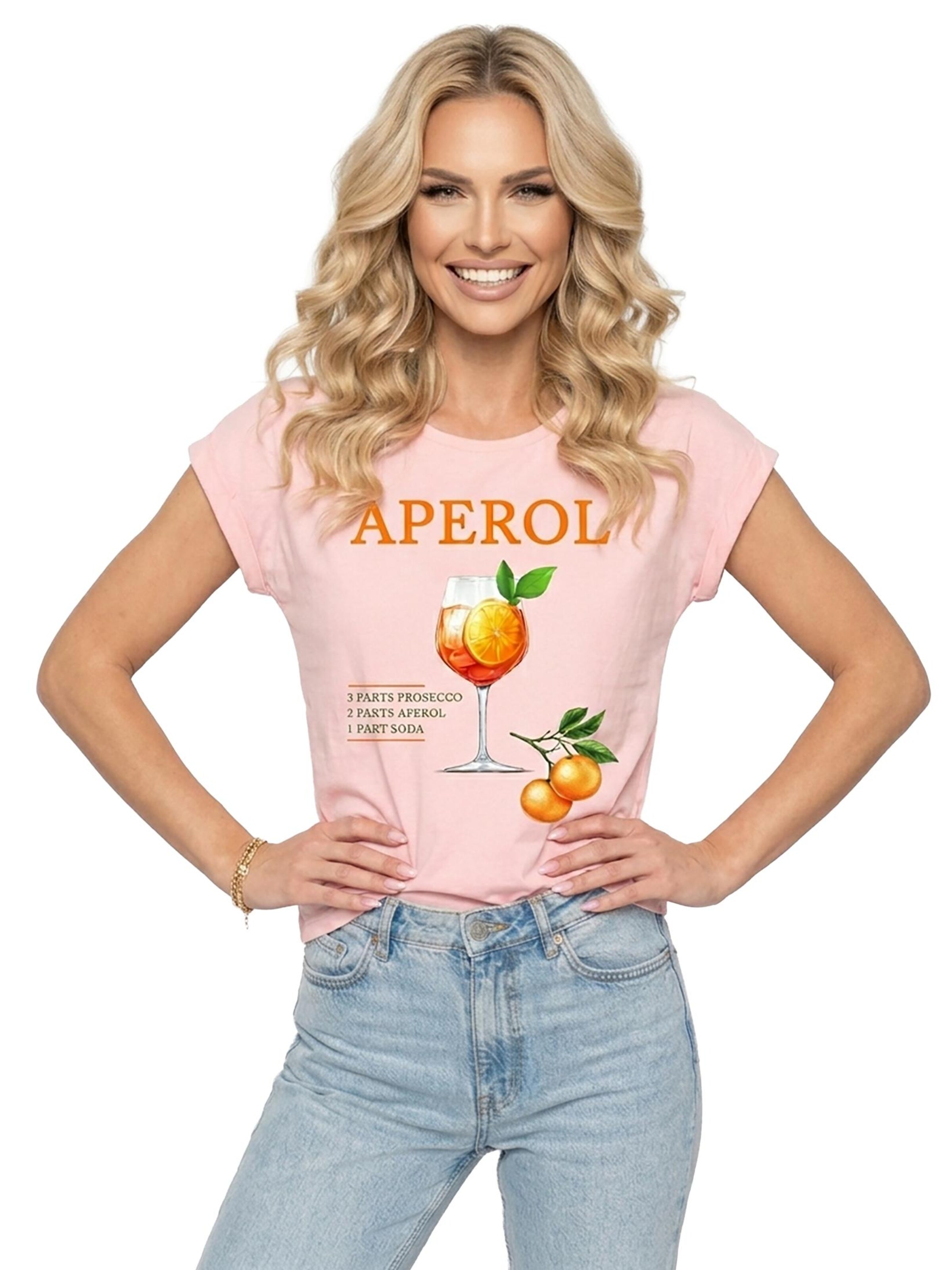MAKAYA Shirt 'Aperoli' in Pink: front
