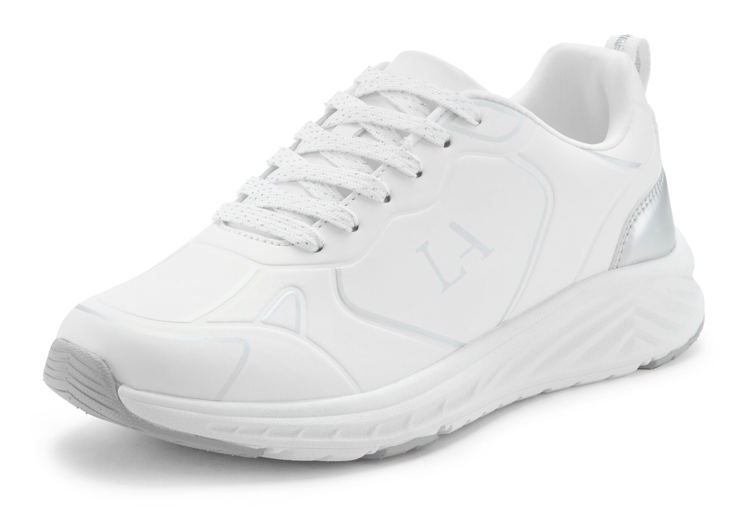 LASCANA Sneakers in White: front