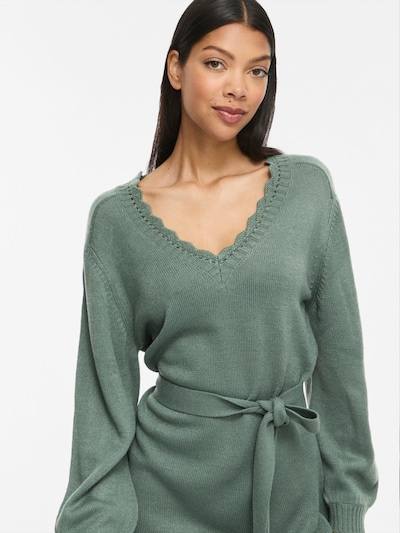 Rochie tricotat 'VINOA' pe XS VILA pe verde jad, Vizualizare produs