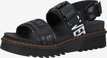 REPLAY Strap Sandals in Black: front