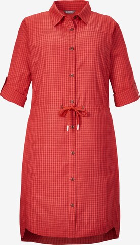 KILLTEC Shirt Dress in Red: front
