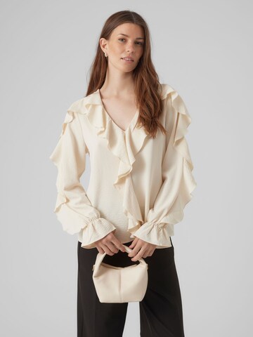 VERO MODA Bluse 'ALVA' in Beige: Vorderseite