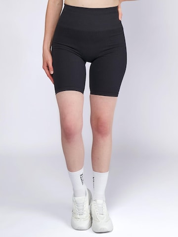 Skinny Leggings 'Essential Seamless Shorts' Fortex Fitness en gris : devant