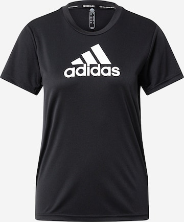 ADIDAS SPORTSWEAR Performance Shirt 'Primeblue Designed 2 Move Logo' in Black: front