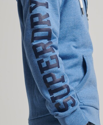 Superdry Bluza rozpinana 'Gym Athletic' w kolorze niebieski