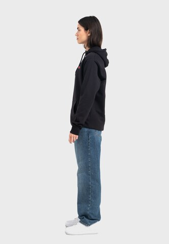 Oldskull Sweatshirt 'Retro Pixel Lady Logo Graphic' in Black