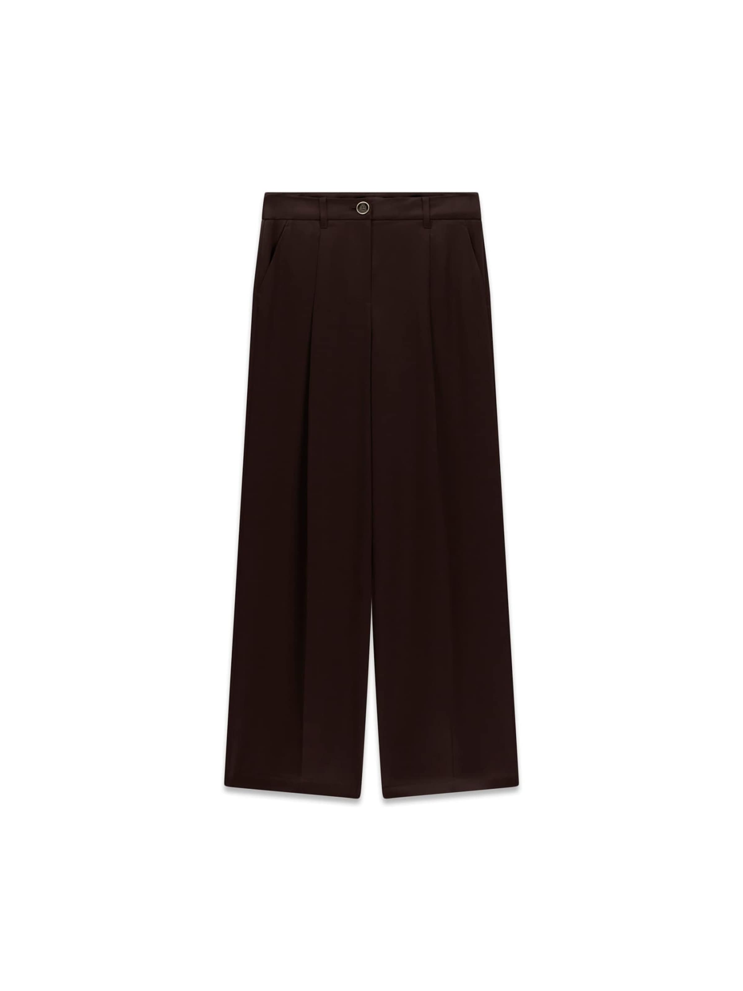 GUESS Pantalón plisado 'Flora' en 34 en marrón oscuro, Vista del producto