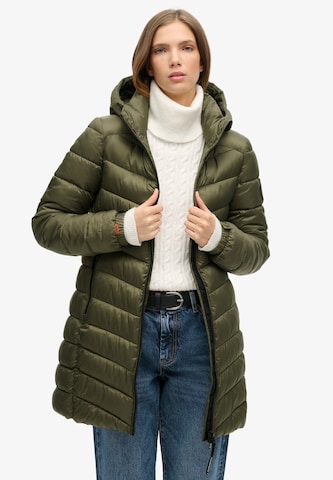 Manteau d’hiver 'Fuji' Superdry en vert : devant