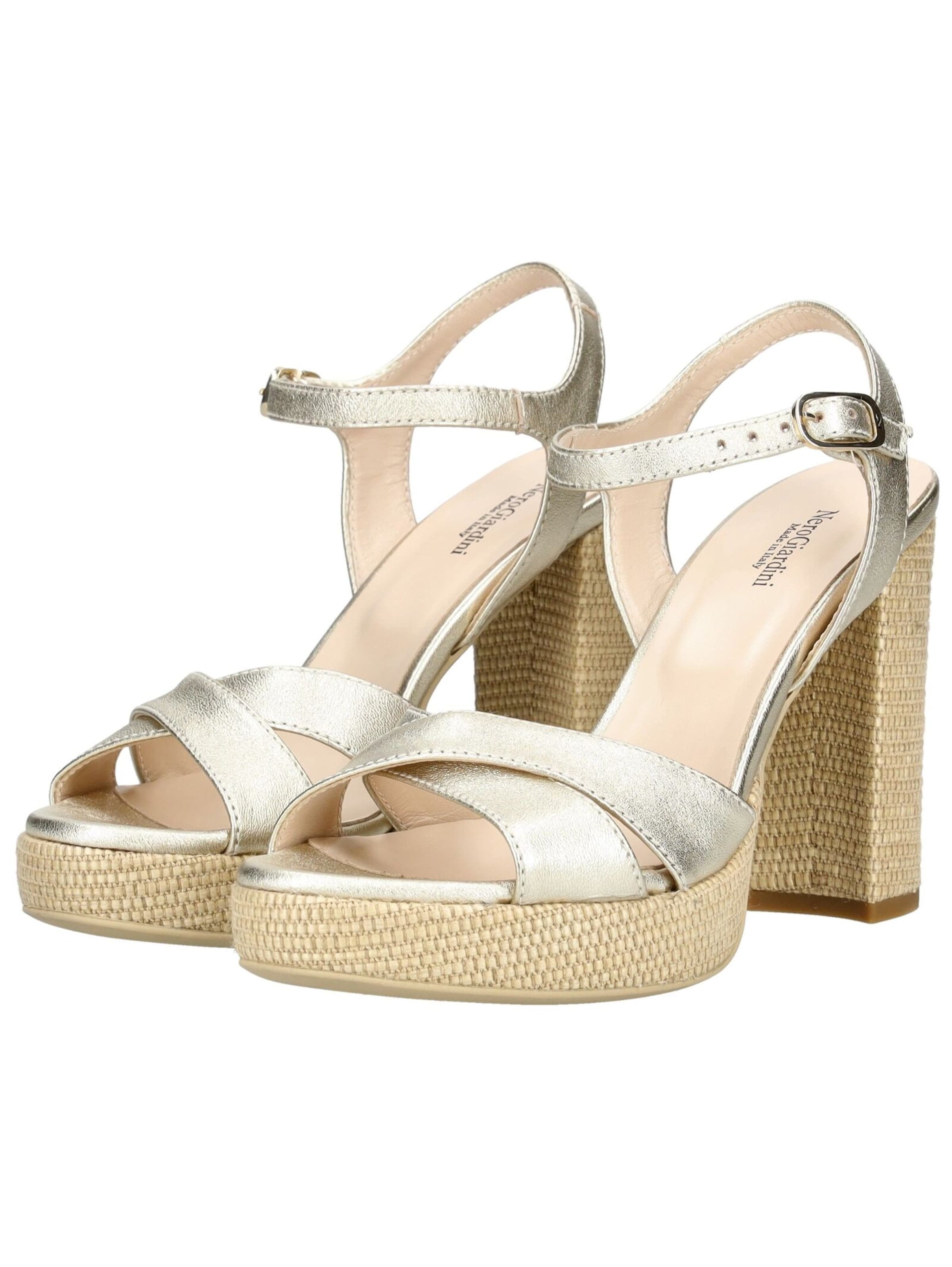 Nero Giardini Sandalen met riem in Goud