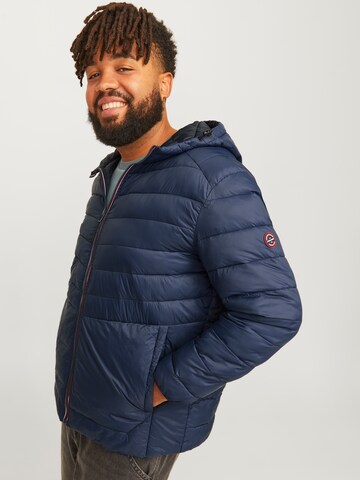 Jack & Jones Plus Between-Season Jacket 'JJESPRINT' in Blue