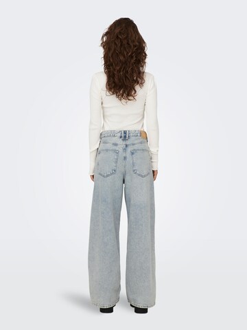 ONLY Wide leg Jeans 'Jayne' in Blauw