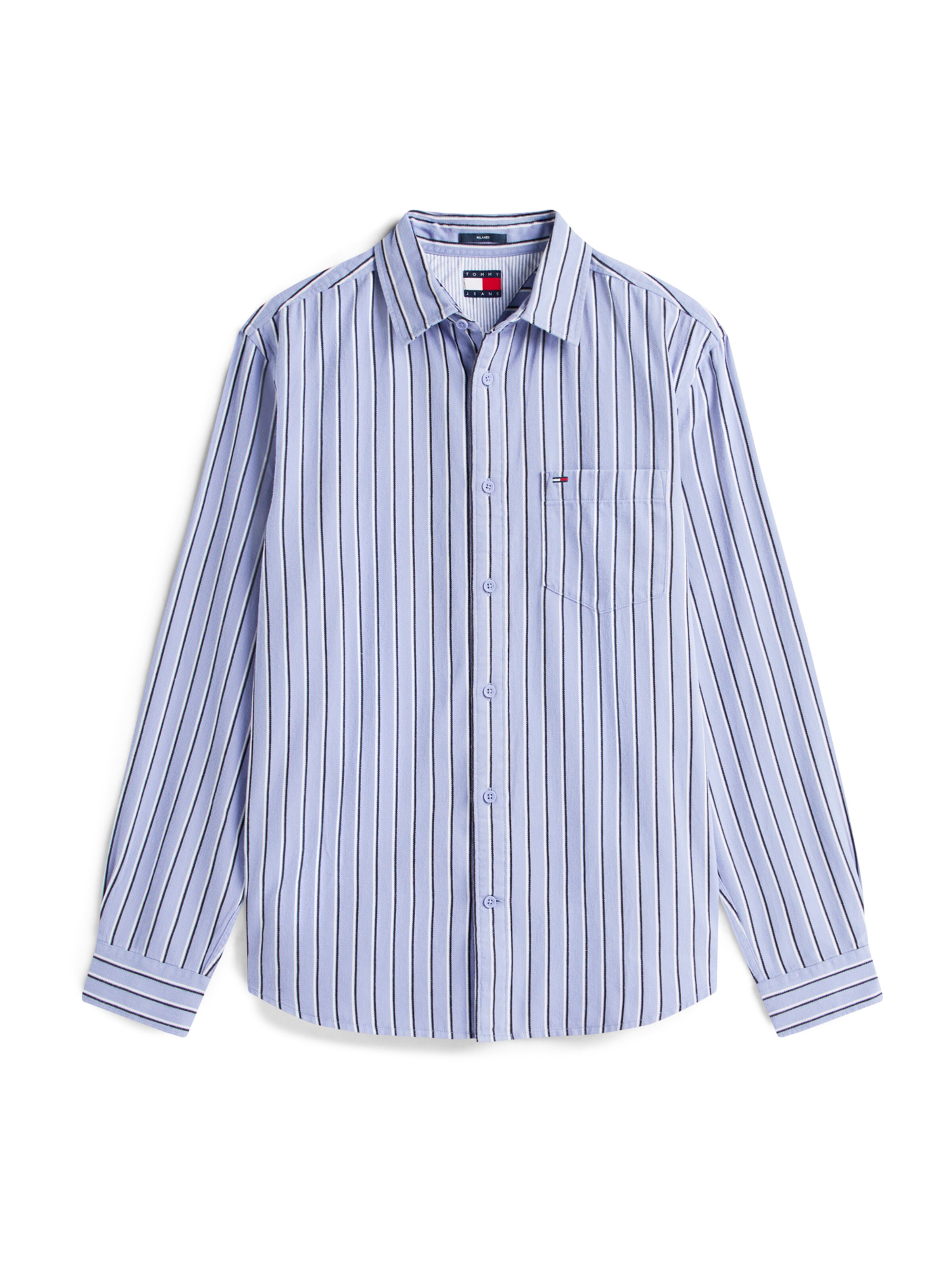 Tommy Jeans Comfort Fit Риза в синьо: отпред