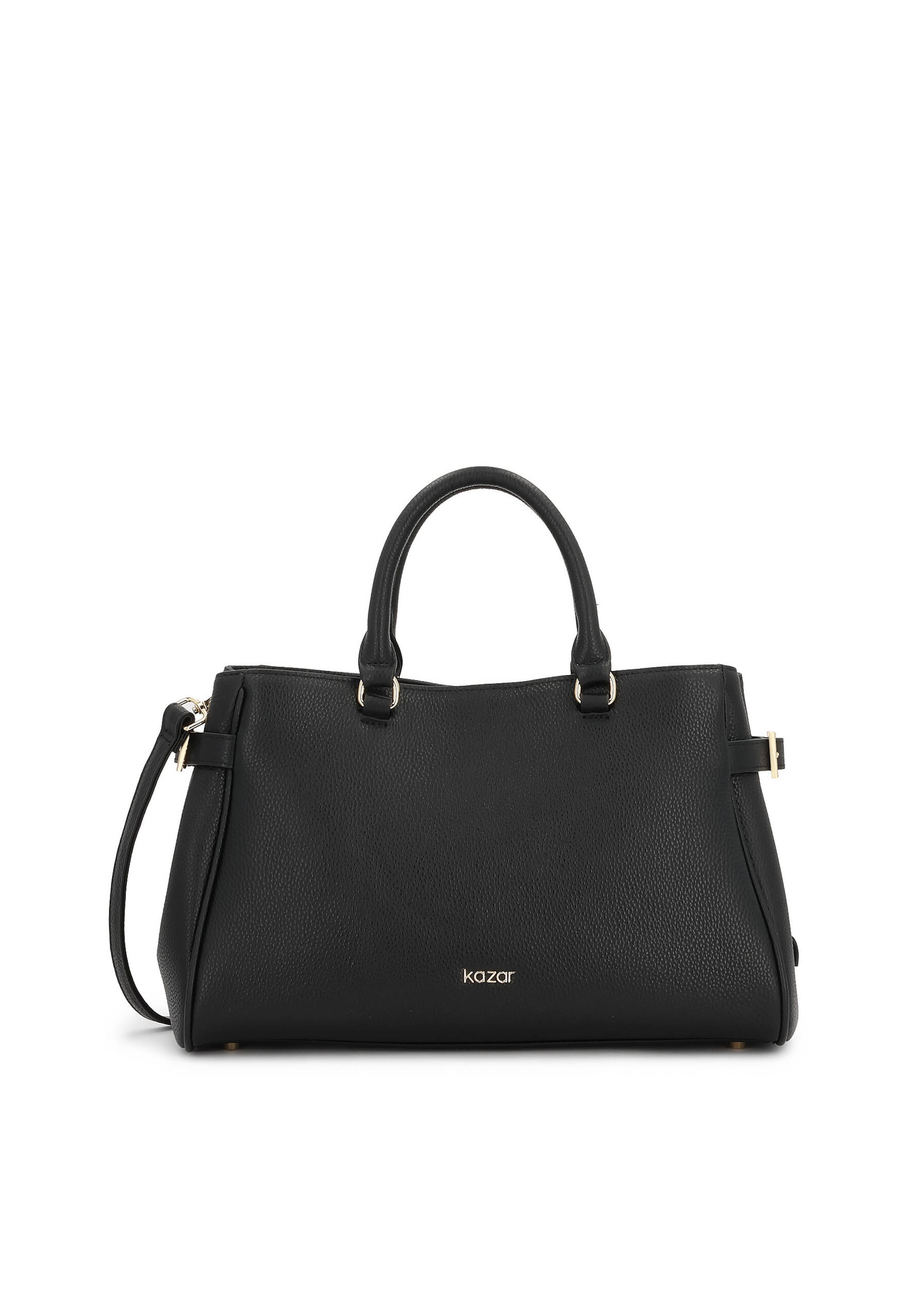 Kazar Handbag in Black: front