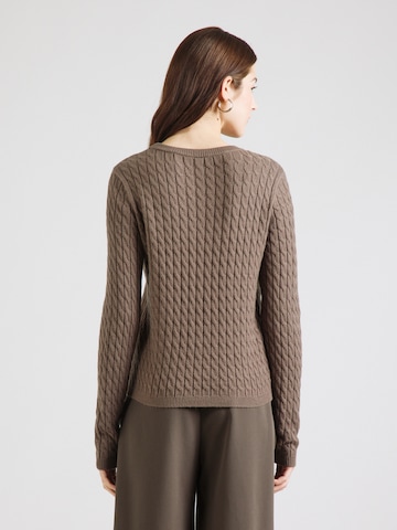 PIECES - Pullover 'PCFIA' em castanho