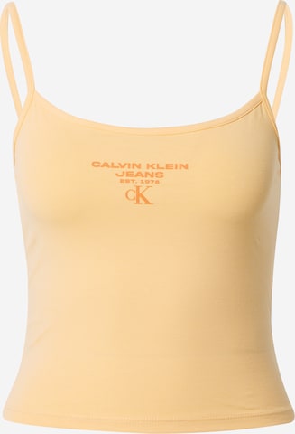 Calvin Klein Jeans - Top en naranja: frente