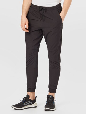 Effilé Pantalon HOLLISTER en noir : devant