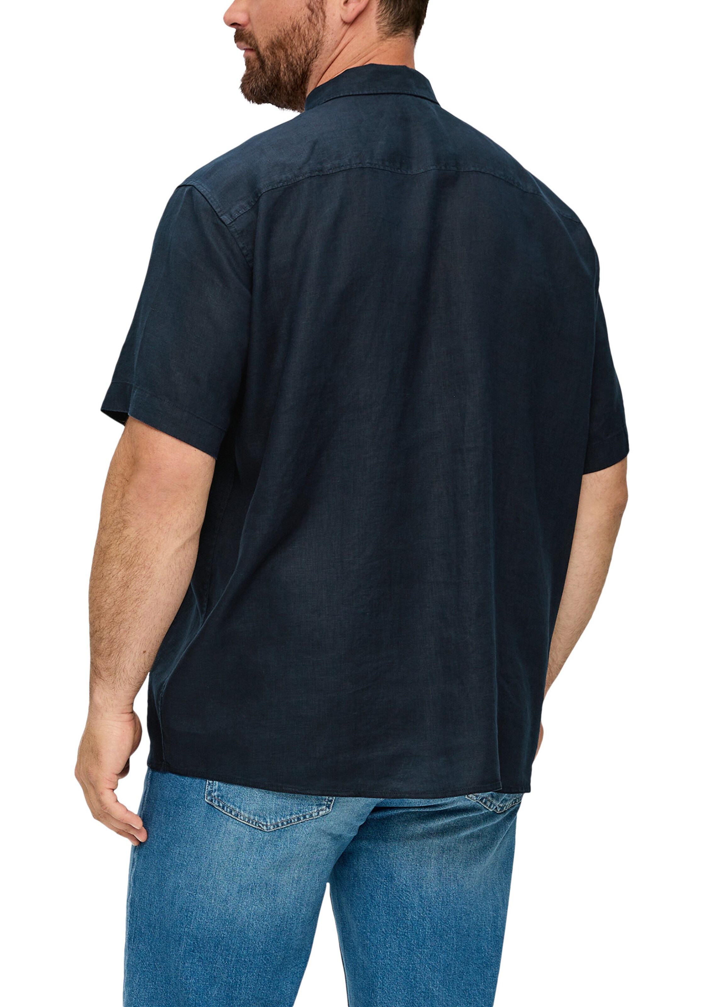 s.Oliver Men Big Sizes Regular Fit Hemd in Blau