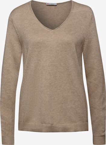 STREET ONE Sweater in Beige: front