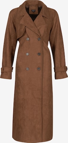 Manteau mi-saison South Beach en marron : devant