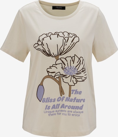 Aniston CASUAL T-Shirt in braun / lila / schwarz / naturweiß, Produktansicht