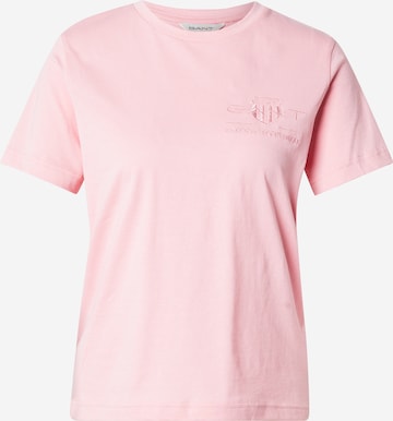 GANT Футболка в Ярко-розовый: спереди