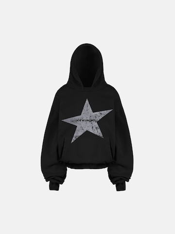 ENRAGE Sweatshirt 'STAR' in Black: front