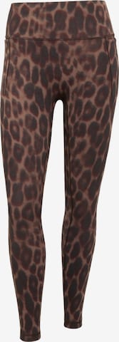 ADIDAS PERFORMANCE - Skinny Pantalón deportivo 'Optime Power' en marrón: frente