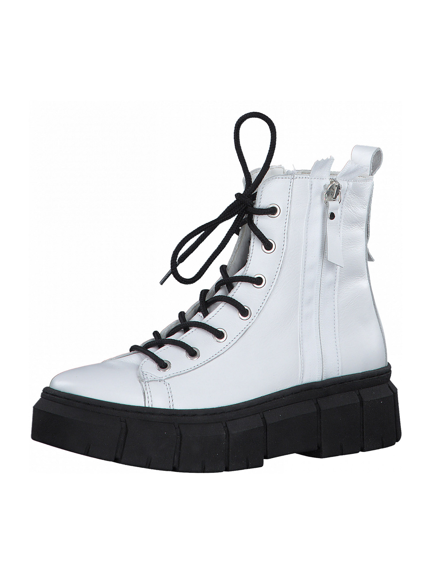 Buty Buty TAMARIS Botki sznurowane w kolorze Białym 