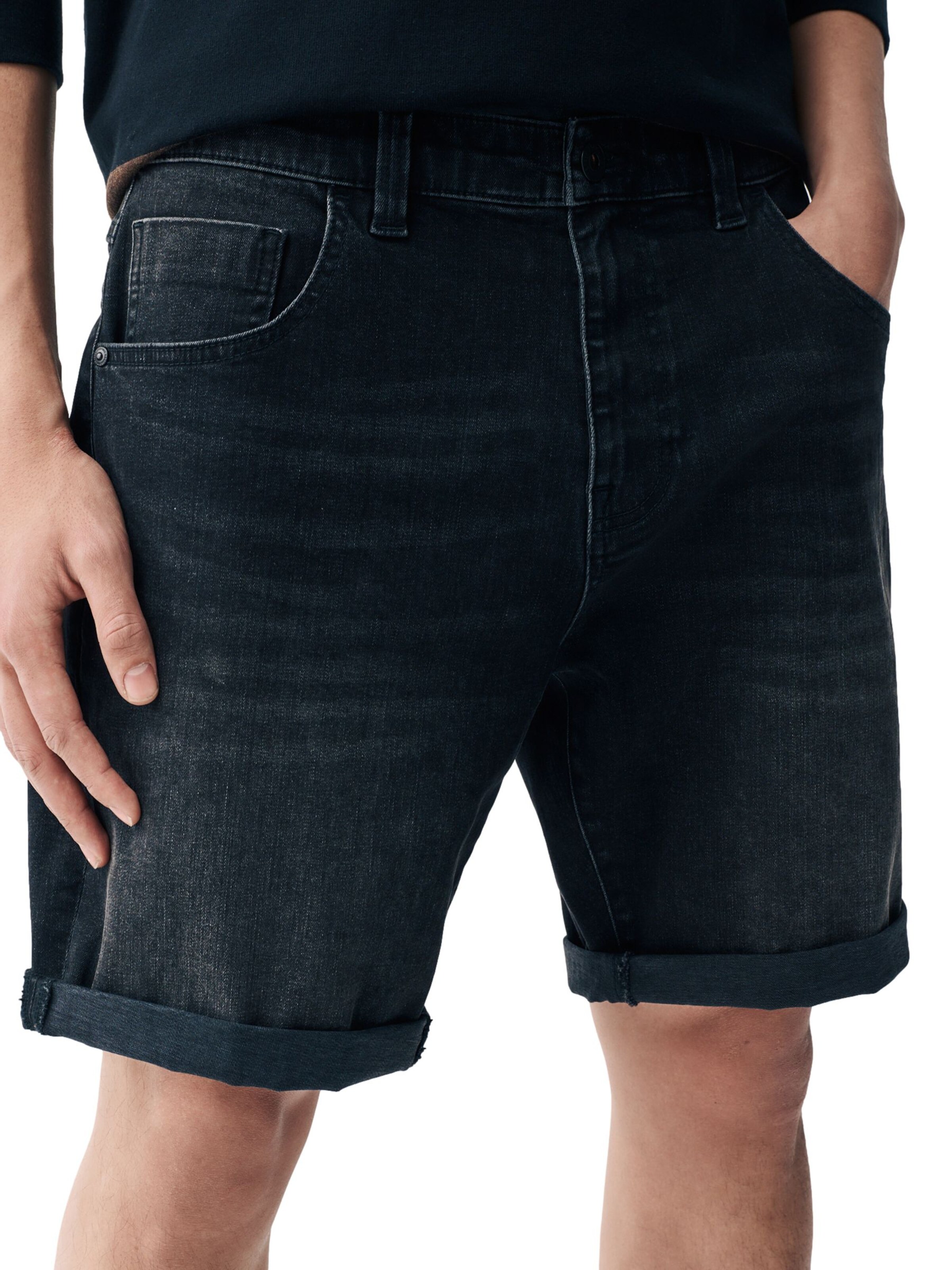 Next Обычный Джинсы в Черный: спереди