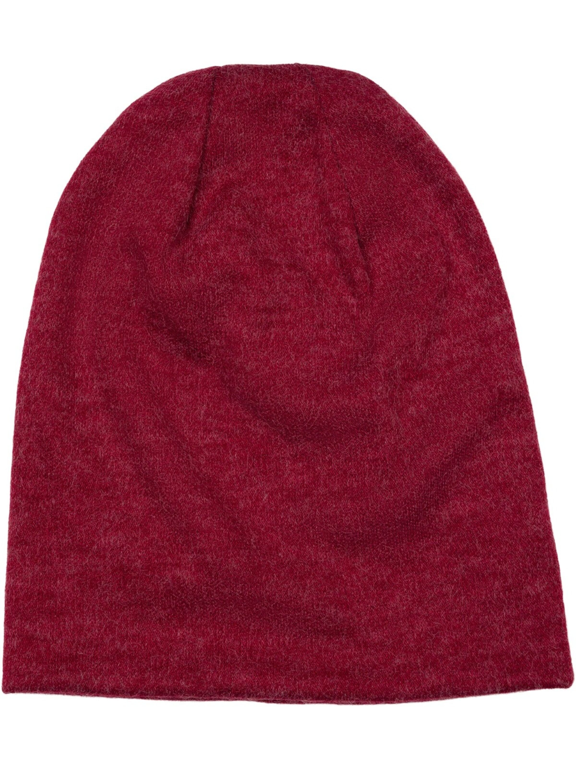 styleBREAKER Mütze 'Feinstrick Beanie Meliert'‌‌‌‌‌‌ in Rot