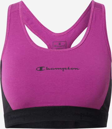 Champion Authentic Athletic Apparel Sportbra in Lila: front