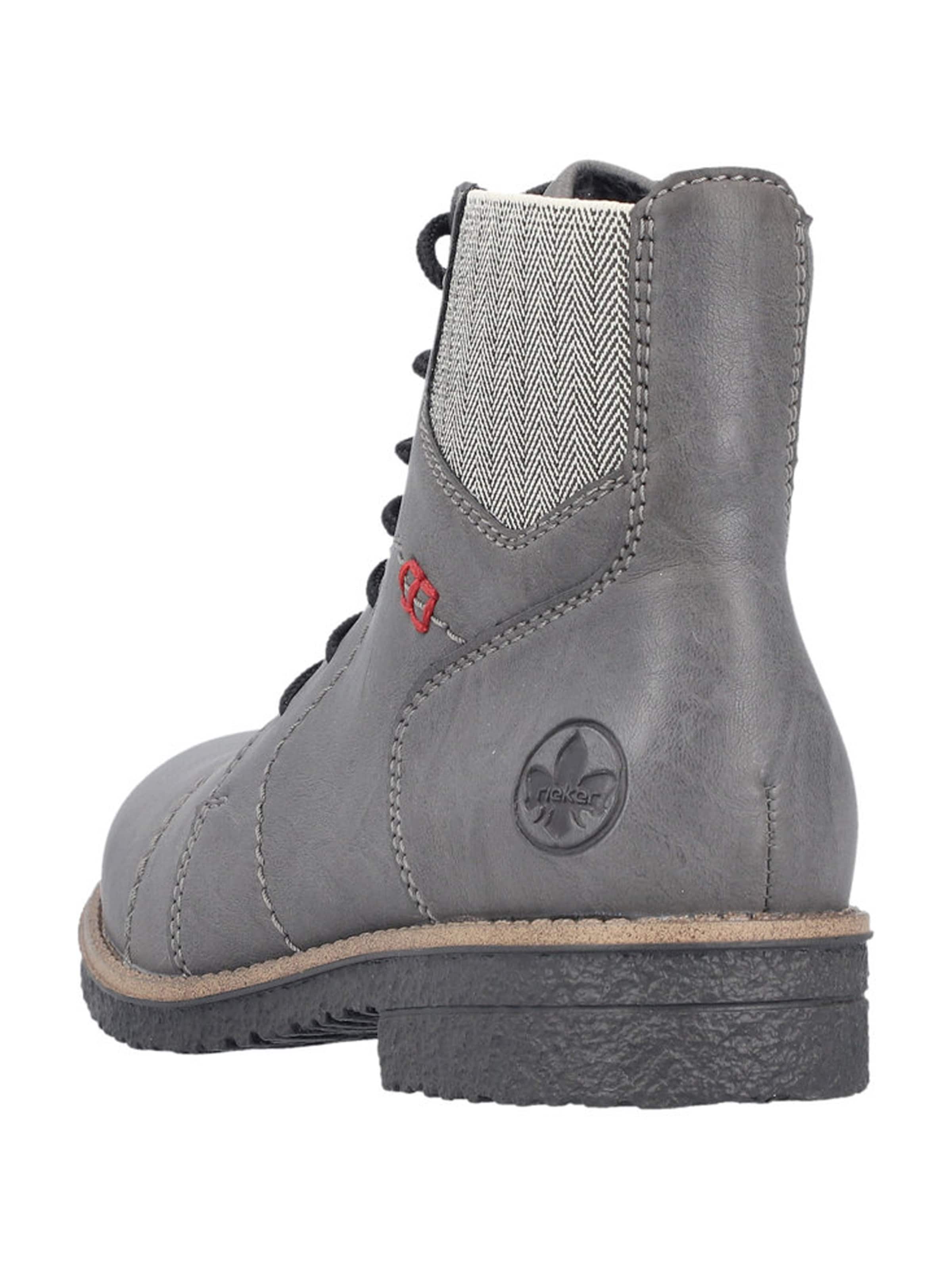 Rieker Gležnarji z vezalkami | siva barva