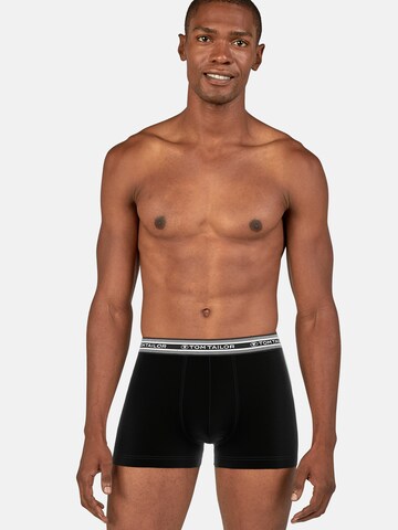 TOM TAILOR Boxer shorts in Black: front