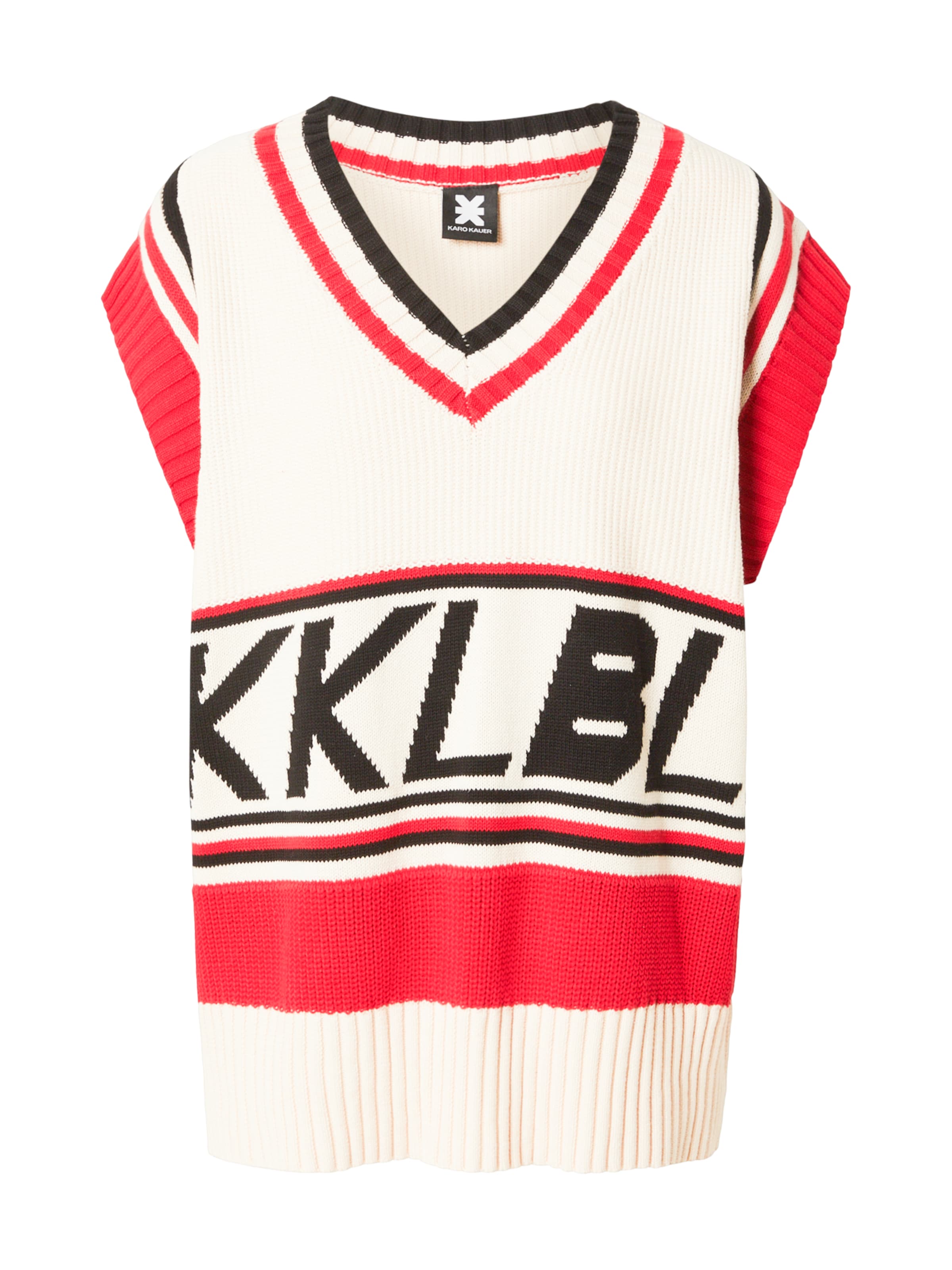 Pullover 'KKLBL' in XS Karo Kauer di colore rosso / nero / bianco lana, Visualizzazione prodotti