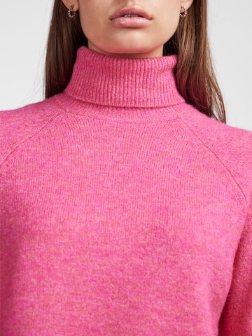 PIECES Sweter 'JULIANA' w kolorze różowy