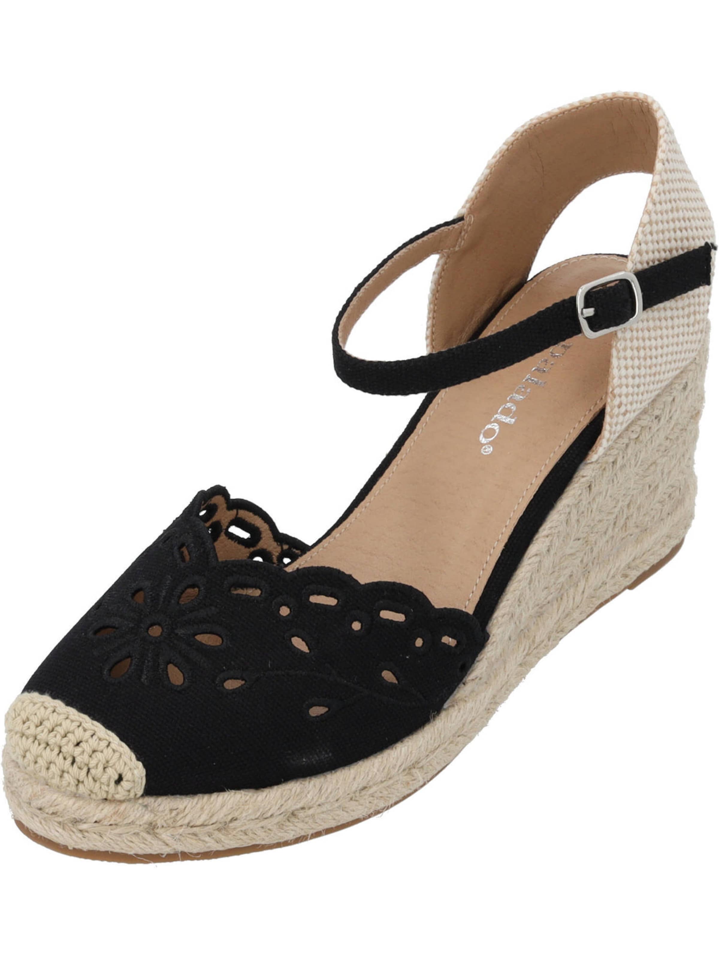 Palado Sandal 'Enrona' in Black: front