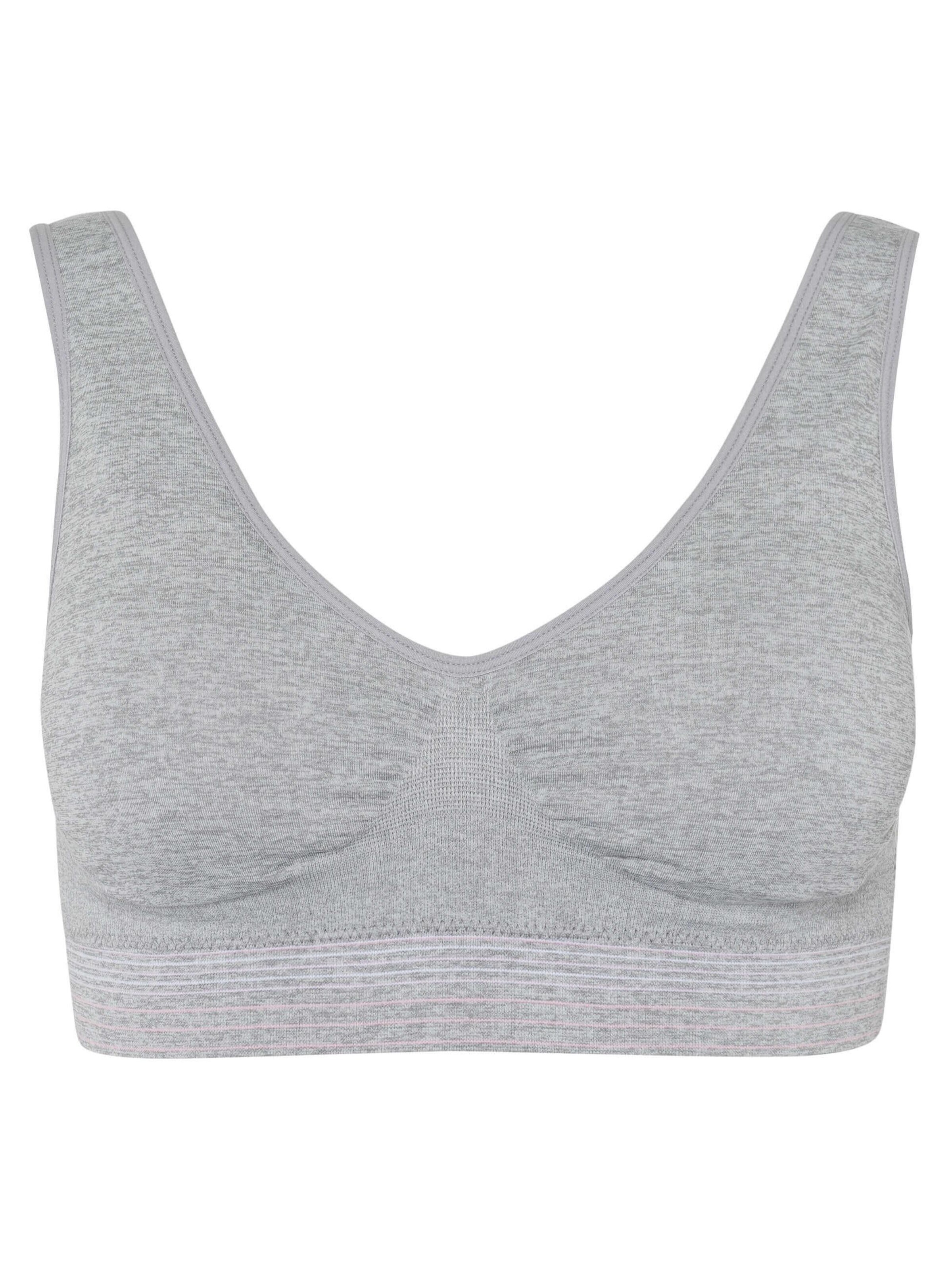 BeeDees Top 'Bustier Comfee Crop Top mit herausnehmbaren Cups' in Grey: front