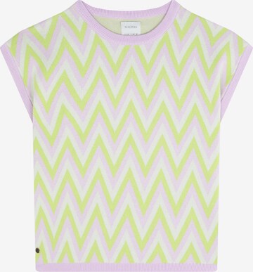 Scalpers Sweater 'Zigzag' in Green: front