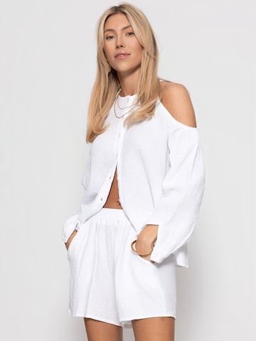 SASSYCLASSY Bluse‌‌‌‌‌‌ in Weiß: Vorderseite