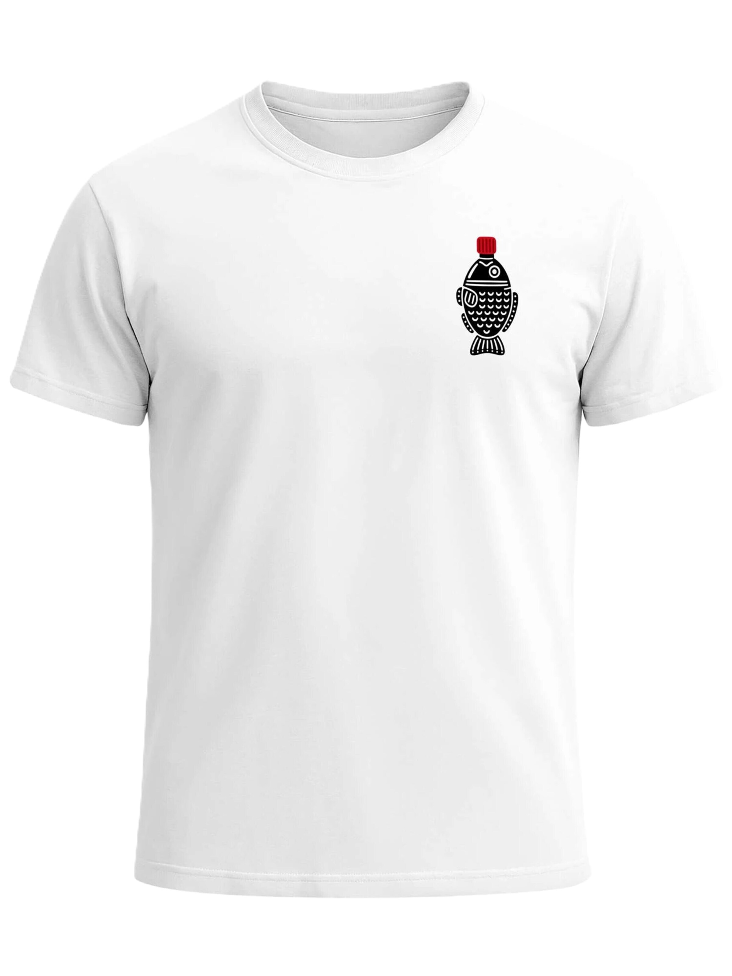 Neverless Shirt 'Soy Sauce' in White: front
