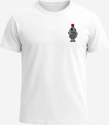 Neverless Shirt 'Soy Sauce' in White: front